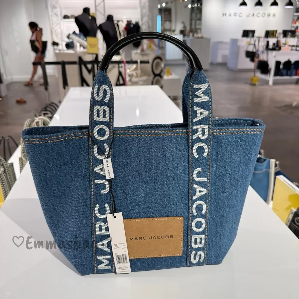 MARC JACOBS Small Canvas Tote 4F5HTT015H02 Denim - Picture 3 of 8